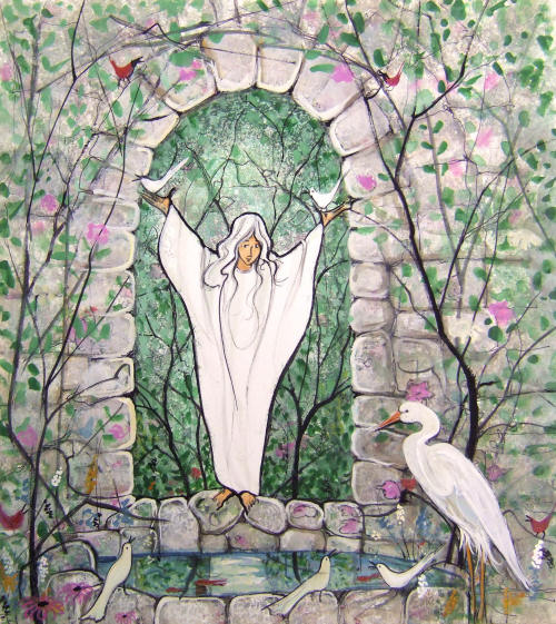 Angel in My Garden 2010 Members-Only Print Angel in My Garden 2010 Members-Only Print
